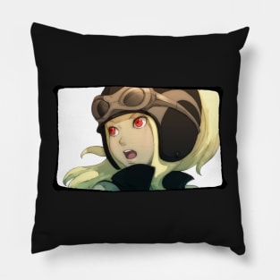 Gravity Rush - Kat Surprised Spy Portrait Pillow