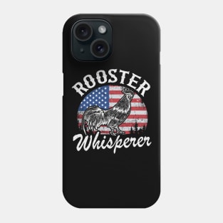 Rooster Whisperer Funny Chicken Farmer Vintage Phone Case