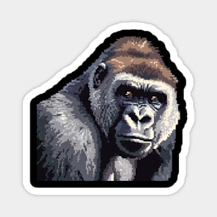 Pixelated Gorilla Artistry Magnet