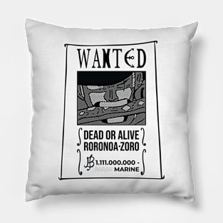 Wanted Roronoa Zoro Pillow