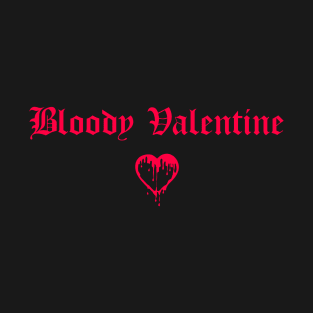 Bloody Valentines Day Emo Goth Bleeding Heart Grunge Aesthetic T-Shirt