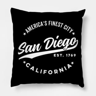 Vintage San Diego America's Finest City California USA Pillow