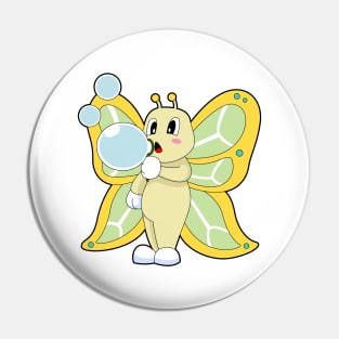 Butterfly Soap bubbles Pin