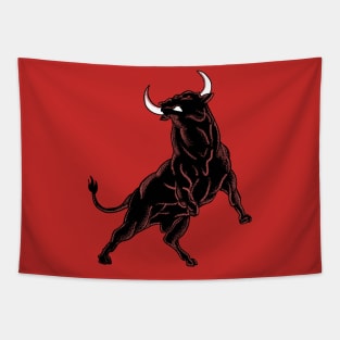 Angry Bull Tapestry