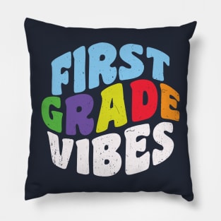 First Grade Back To School Vibes Pillow