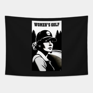 Women's Golf Poster Tapestry