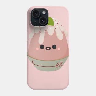 Cute little dark pink Kakigõri Phone Case