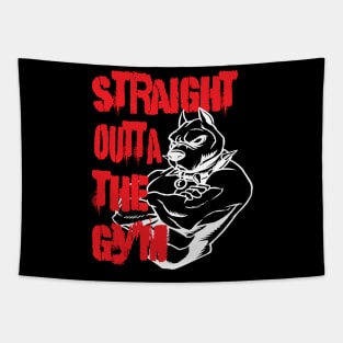 Straight Outta The Gym Apparals Fitness Bodybuilding Gifts Items Tapestry