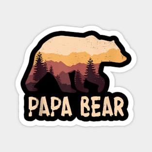 Papa Bear Father'S Day Magnet