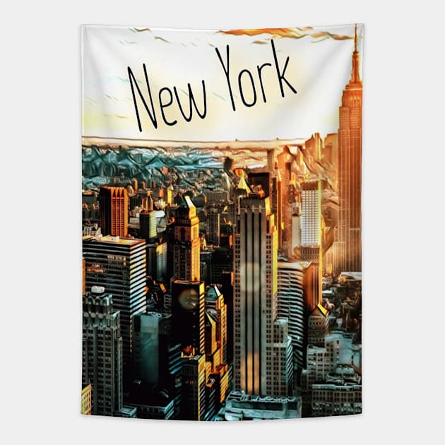 New York city Tapestry by d1a2n3i4l5