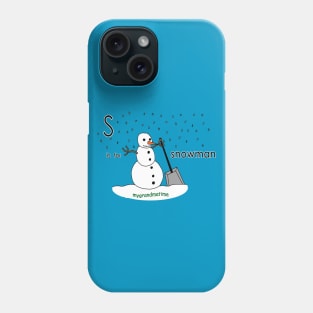 s is for snowman Phone Case