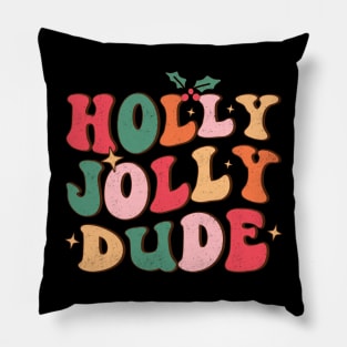 Holly Jolly Dude Pillow