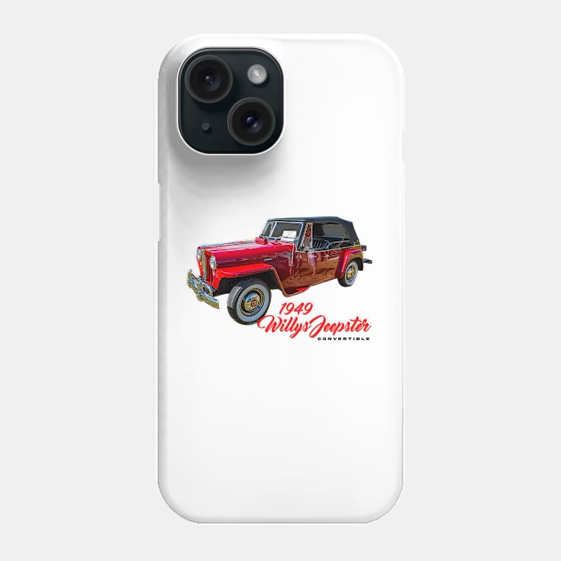 1949 Willys Jeepster Convertible Phone Case by Gestalt Imagery