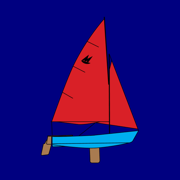 Mirror Dinghy Sailboat by CHBB