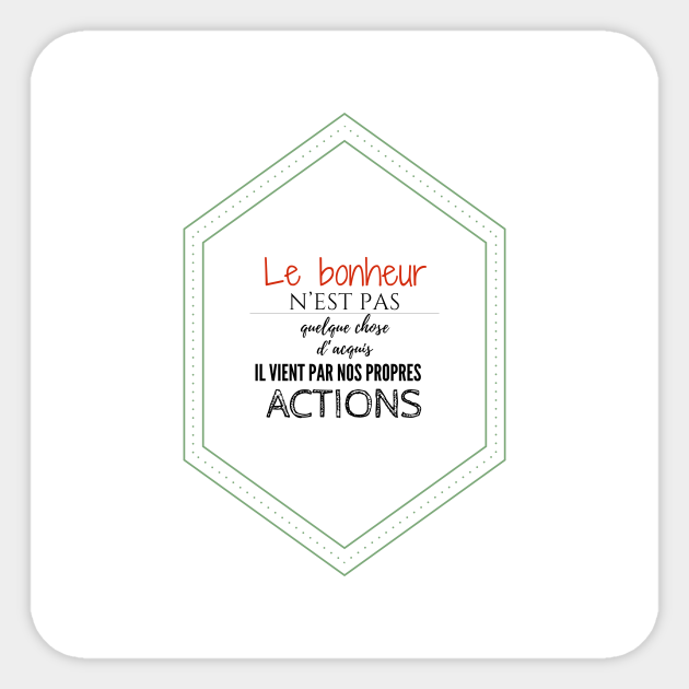 Mon Bonheur Blanc Bonheur Sticker Teepublic Au Mon Bonheur Blanc Bonheur Sticker Teepublic Au
