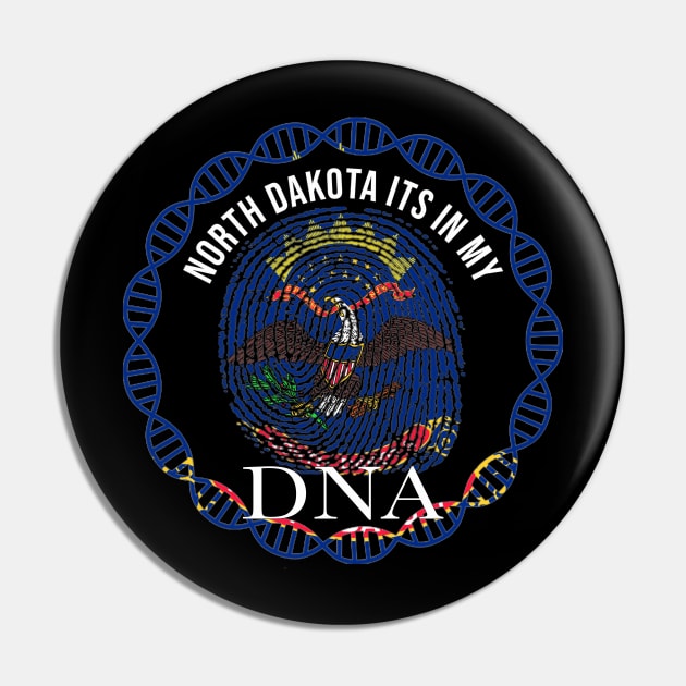 North Dakota Its In My DNA - North Dakotan Flag - Gift for North Dakotan From North Dakota Pin by Country Flags