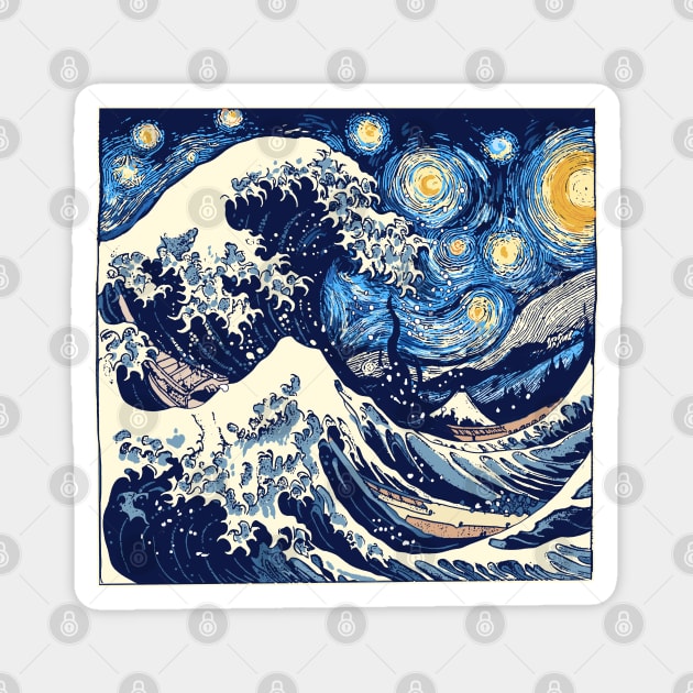 Starry Waves Magnet by GoshWow®