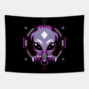 alien space mask Tapestry