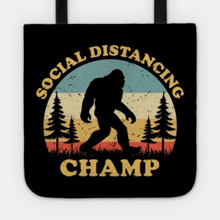 Bigfoot Social Distancing Champ Vintage Tote