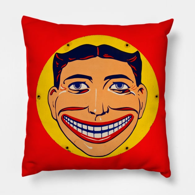 Coney Island Steeplechase Funny Face Pillow by Pop Fan Shop