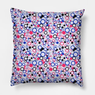 Bubble Gum Circle Pattern Pillow