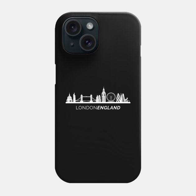 London City Skyline Phone Case by SunburstGeo