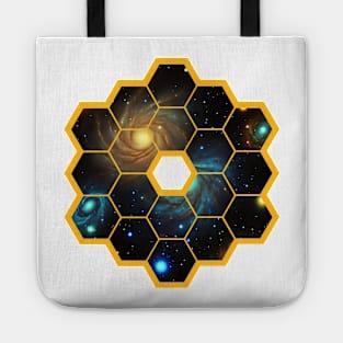 James Webb Telescope - Peep Into Galaxies and Deep Space - NASA JWST Artistic Tote