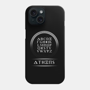 'Greek Alphabet Athens' Awesome Athens Greek Mythology Phone Case