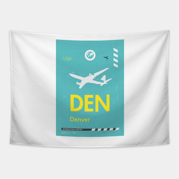 DEN Denver airport code Tapestry by Woohoo