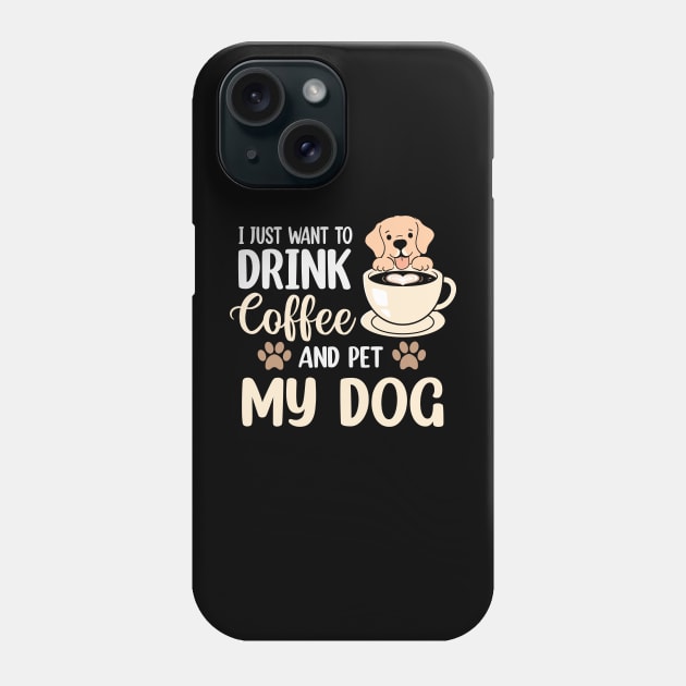 Coffee and Dog Lover Phone Case by ryanjaycruz