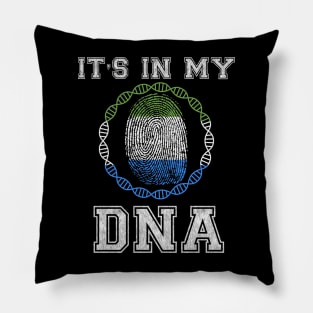 Sierra Leone  It's In My DNA - Gift for Sierra Leonean 2 From Sierra Leone Pillow