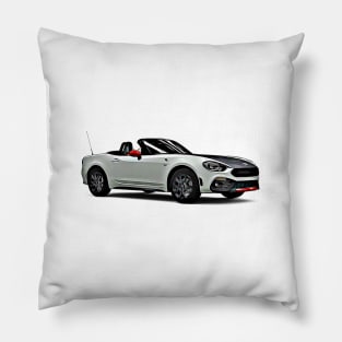 Abarth 124 Cartoon Pillow