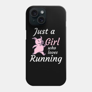 Just a girl who loves running Phone Case