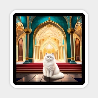 Persian Cat in Palace Magnet