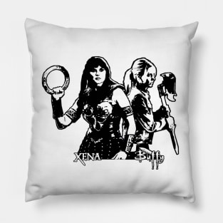 Xena Warrior Princess & Buffy The Vampire Slayer Pillow