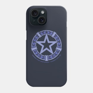 Border Star Montessori Blue Scrollwork Star Phone Case