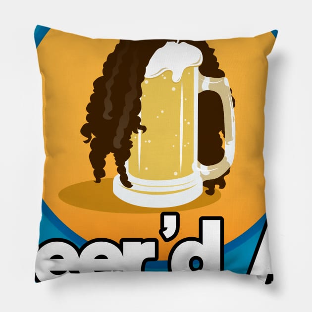 Beer'd Al Logo Pillow by beerdalpodcast