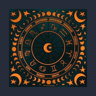 Moon Zodiac Wheel T-Shirt