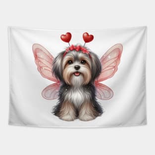 Valentine Fairy Havanese Dog Tapestry