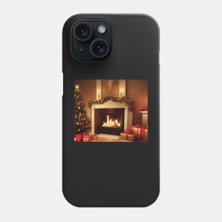 Fireside Christmas - Scene 6 Phone Case