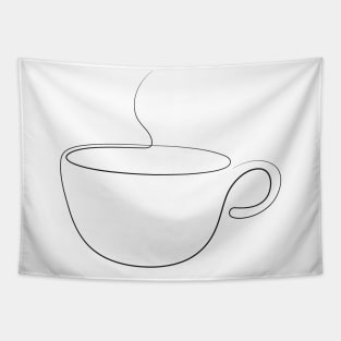 coffee mug or tea cup - abstract line art Tapestry