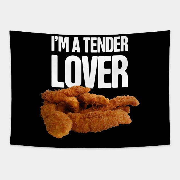 Funny Tendies - Neckbeard Chicken Tender Tapestry by Wizardmode