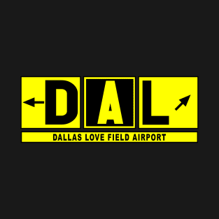 DAL Dallas Love Field Airport Code Pilot Design T-Shirt