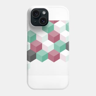 Hexagon grid vector Phone Case