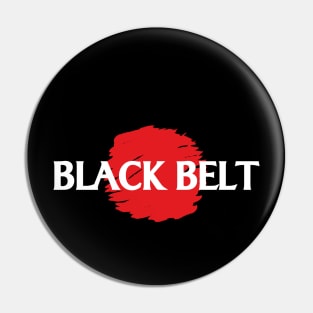 Black Belt (dark) Pin