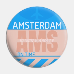 AMS Amsterdam symbol 2 Pin