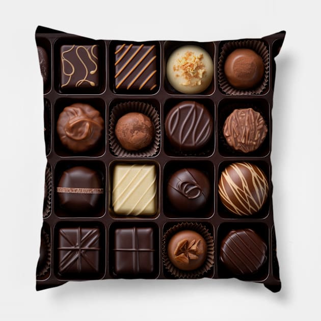 Box of chocolates Pillow by JCMedia