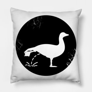 peeing duck - light Pillow