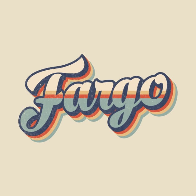 Fargo // Retro Vintage Style by Stacy Peters Art