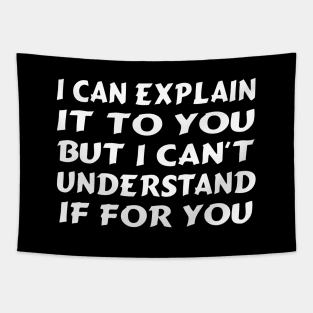 I Can Explain It To You But I Can't Understand If For You Tapestry